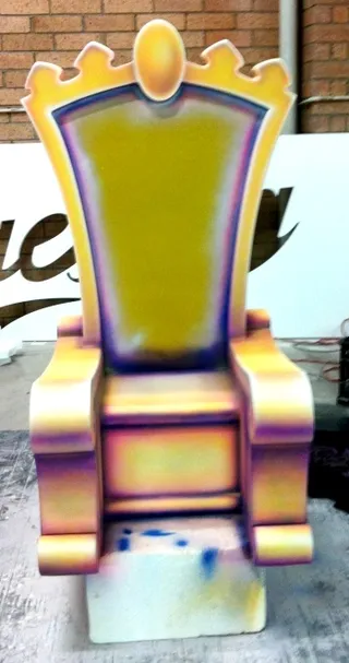 Funky planet - magic throne airbrushed