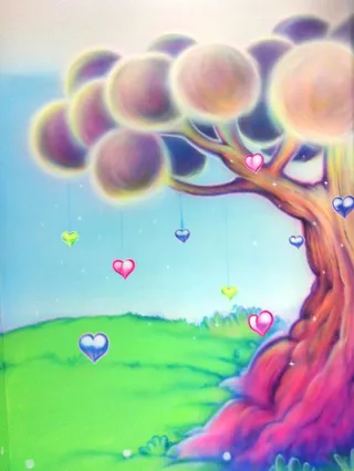 Fairy fantasy magic tree of hearts complete