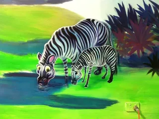 Lets play - jungle room zebra