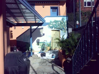 Malouf estate - prepping wall