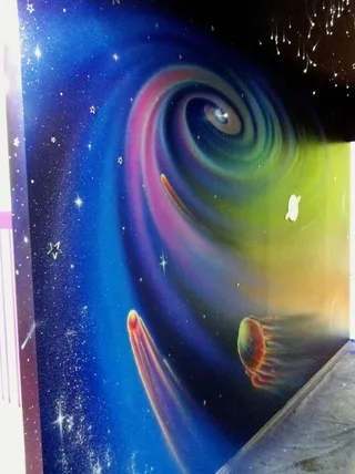Space scene - fibre optics progress